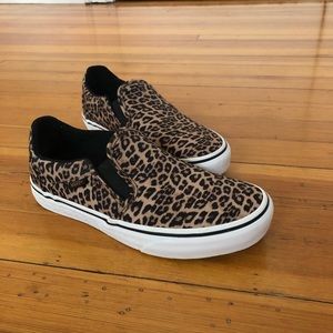 Vans Asher Slip on Sneaker Leopard